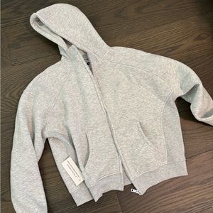 Grey zip up sweater